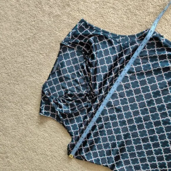 Brooks Brothers Geometric Monogram Preppy Quiet Luxury Old Money Top Blouse 16 - Picture 5 of 8